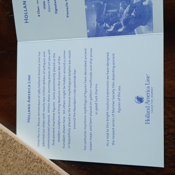 NWT.  Holland America Line Coasters - Picture 6 of 8